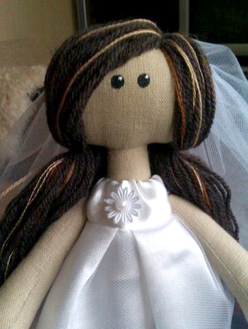 Интерьерная кукла «Невеста-черноглазка»